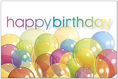 Rainbow Balloons Postcard A2268P-ZZ